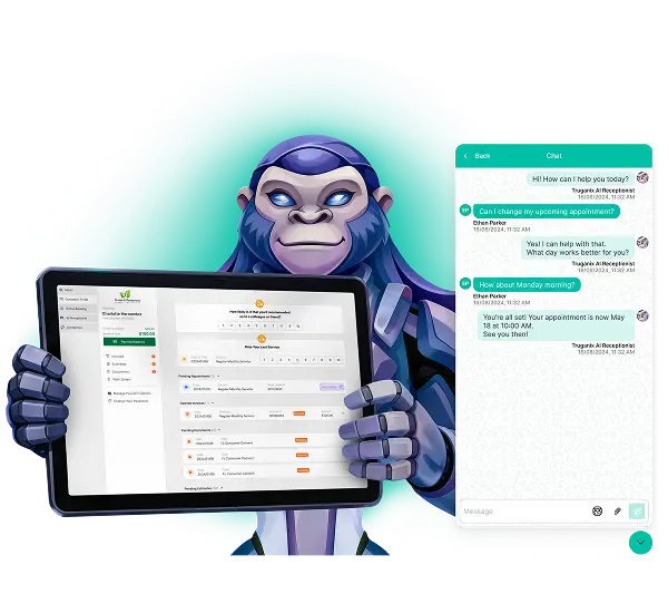 Client Portal AI Agent interface