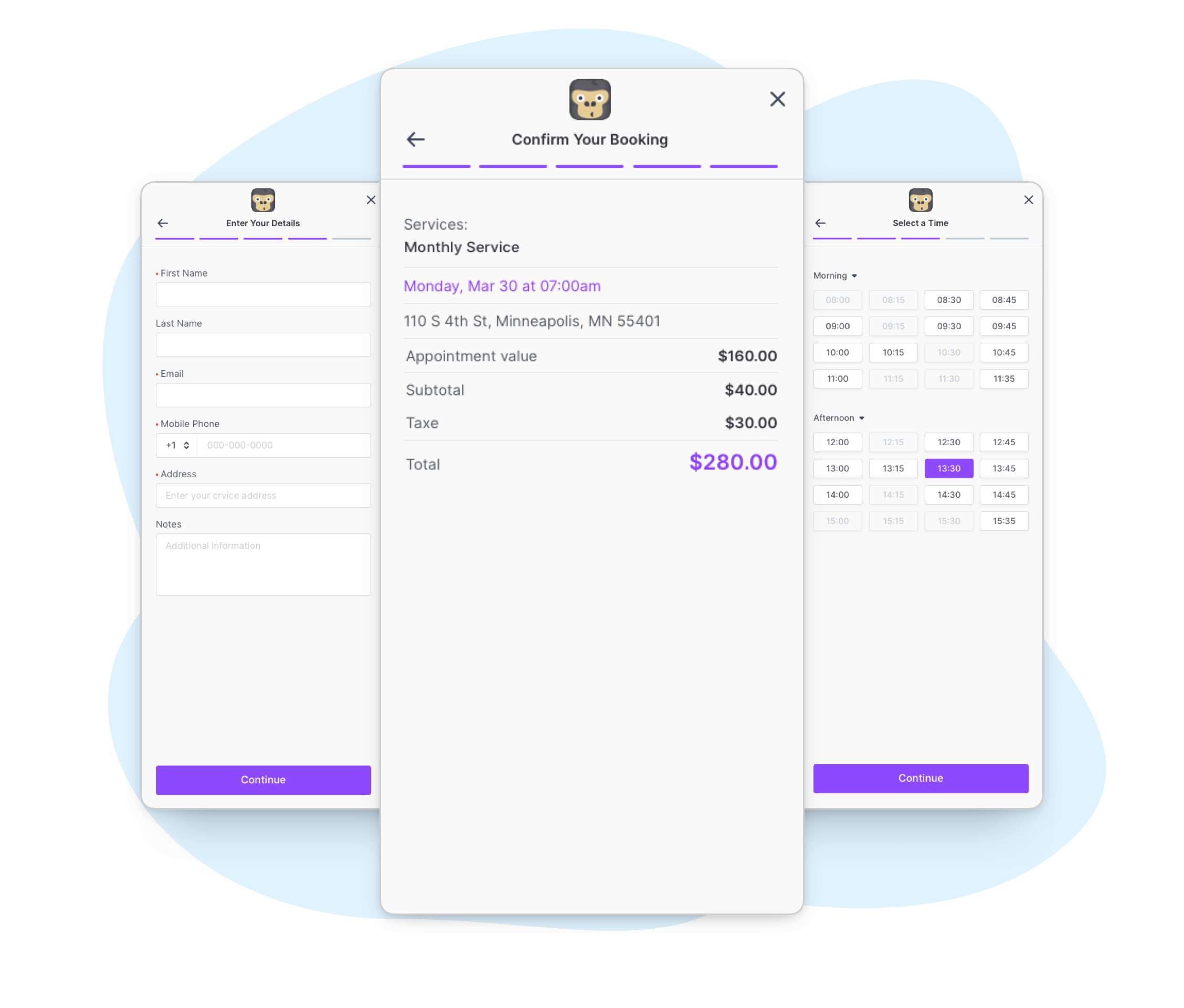 Allow customers to view their appointments with Client Portal Software
