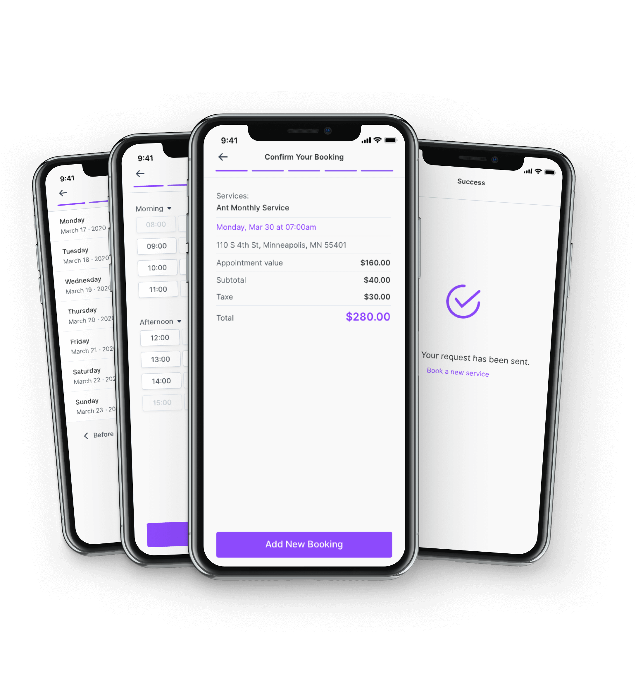 Book a Service inside the GorillaDesk customer portal