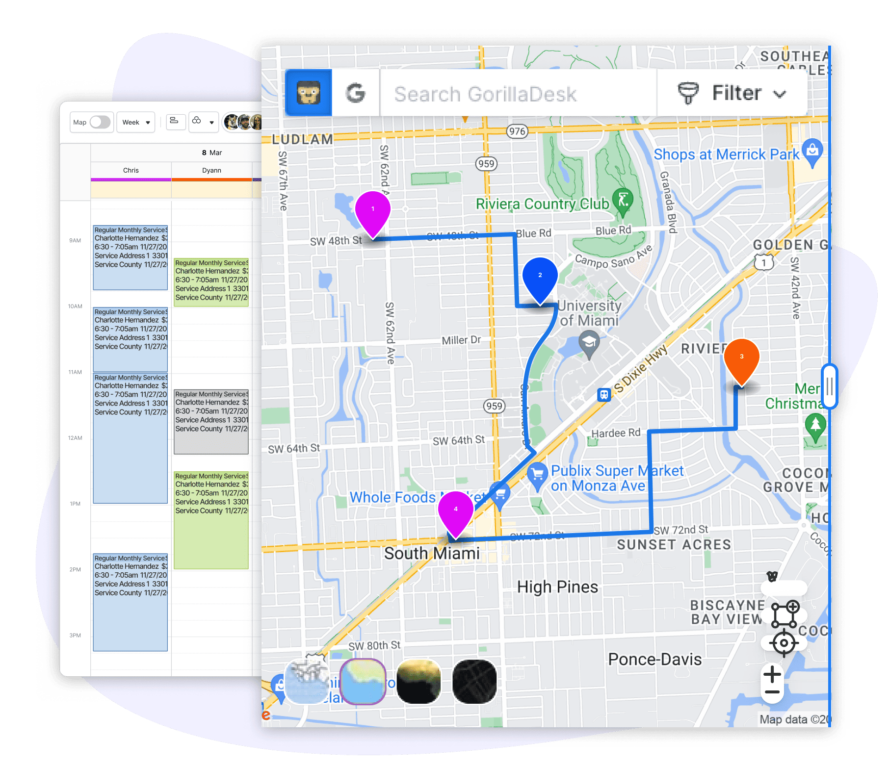 Scheduling software for mosquito Control businesses