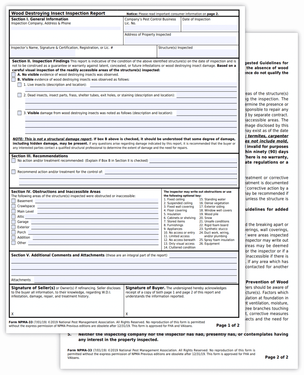 Npma 33 Form Pdf Npma 33 Form Pdf