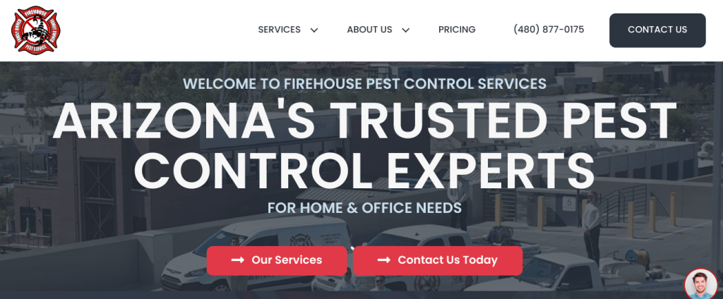 Pest Control Website Design: Easy way to connect with company