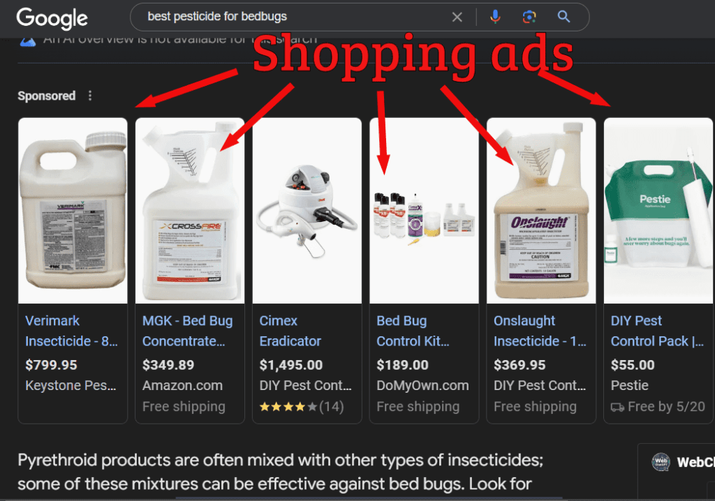 Shopping Ads for Pest Control Businesses 
