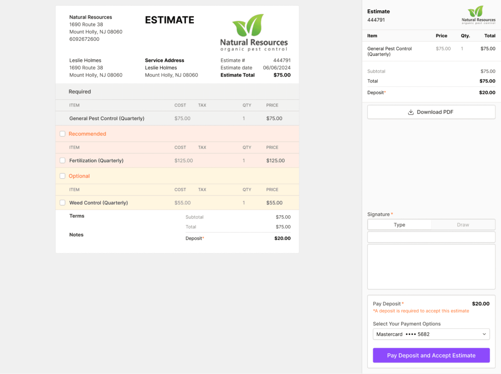 Tailored and customizable Dynamic Estimates 