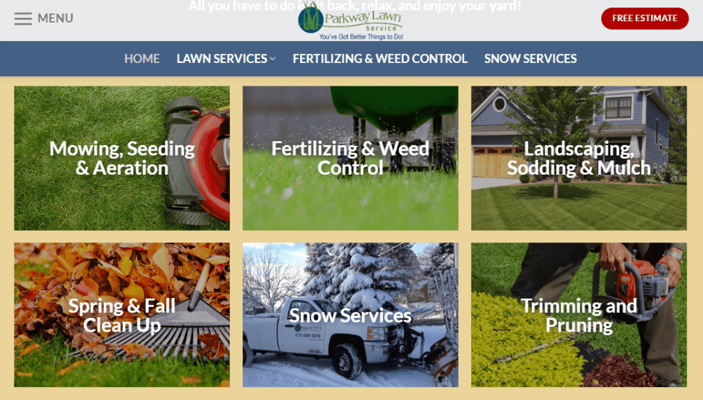 Various lawn care services