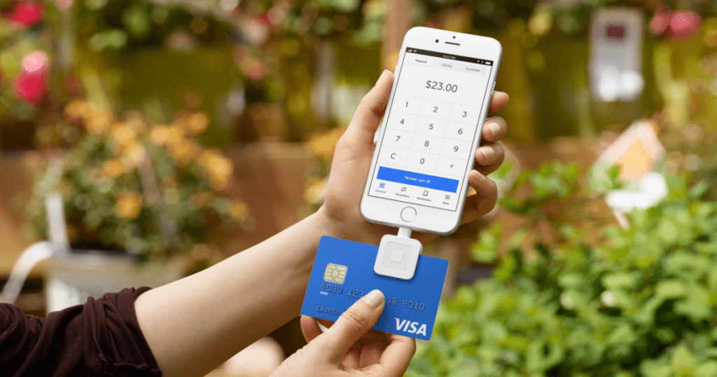 Mobile card reader for lawn care businesses