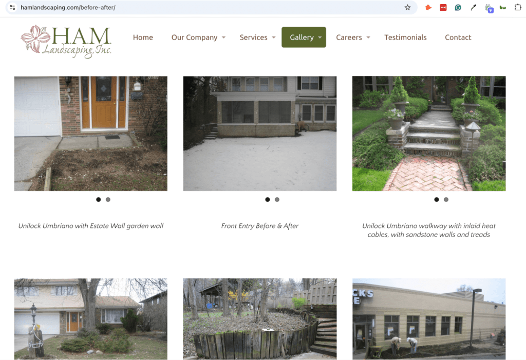 HAM Landscaping Website