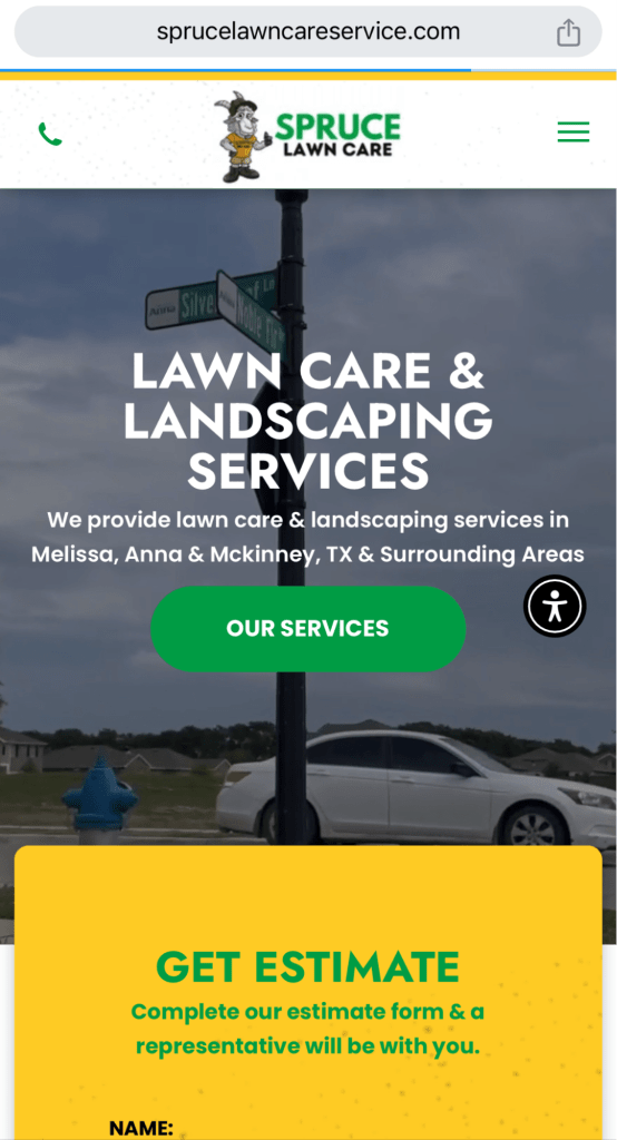 Spruce Lawn Care Website