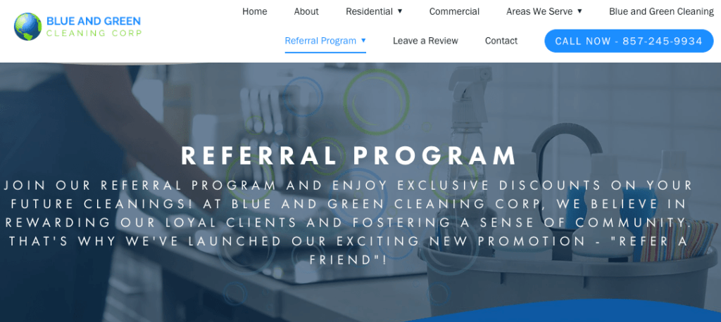 Blue and Green Cleaning Corp Cleaning Services